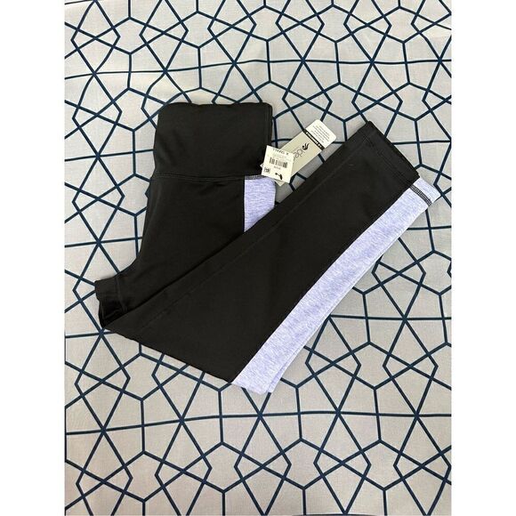 Ideology Women’s Black Heather Colorblocked Cropped Leggings Size XS - Picture 4 of 10